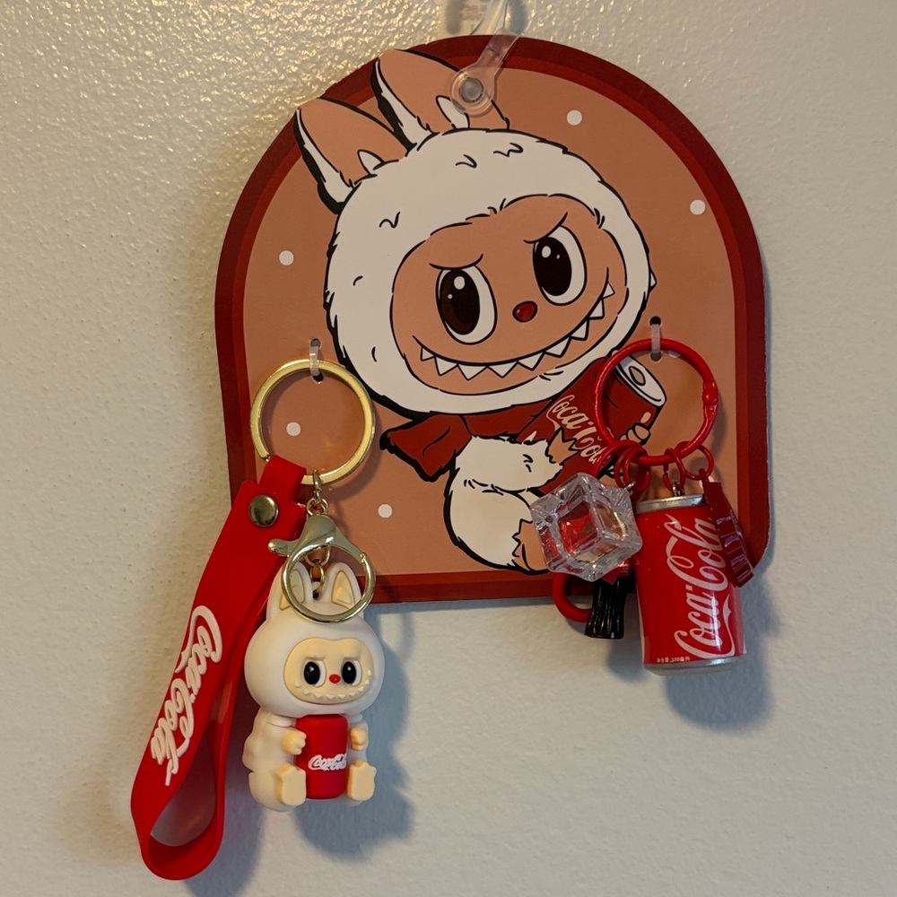 Labubu Coca Cola Keyring Duo - Picture 6 of 6